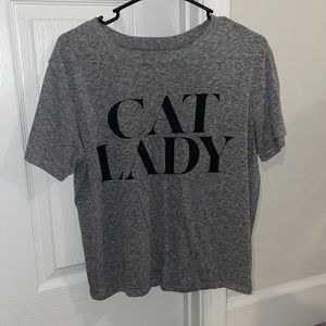 CAT LADY loose tee